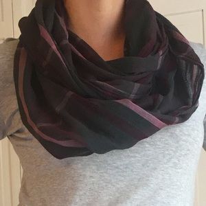 Plaid infinity scarf